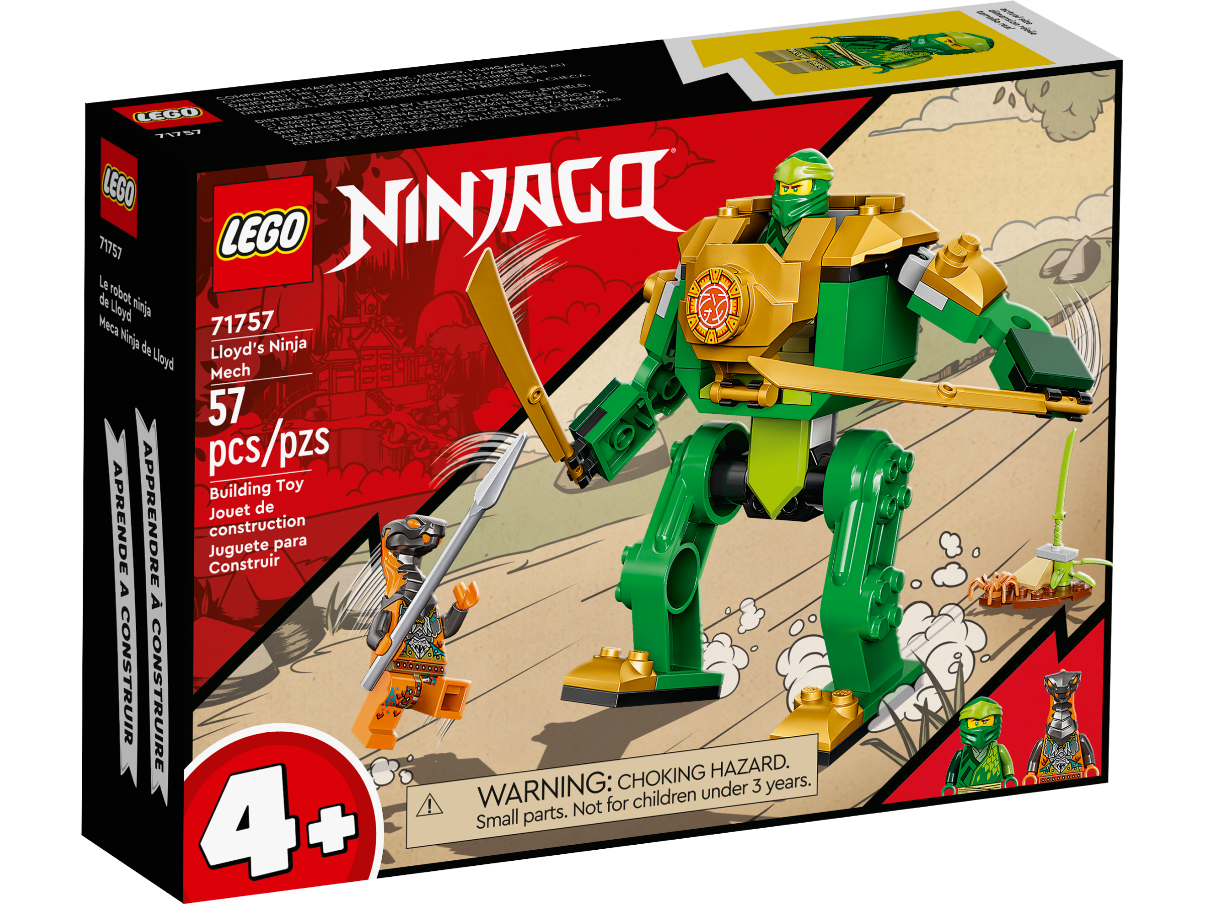 Ambigüedad Revocación Cercanamente Meca Ninja de Lloyd Ninjago 71757 (LEGO) - Carrusel Juguetes