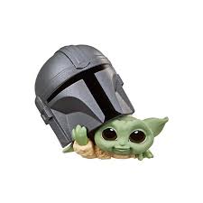 STAR Figura child baby Yoda con casco mandalorian Star Wars(DISNEY)