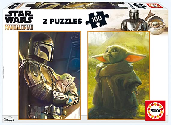 puzle Star Wars The Mandalorian 2 Puzzles Infantiles de 100 Piezas(EDUCA)