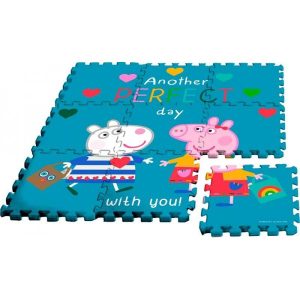 Alfombra Puzzle Eva 9 Piezas con Bolsa Peppa Pig (HASBRO)