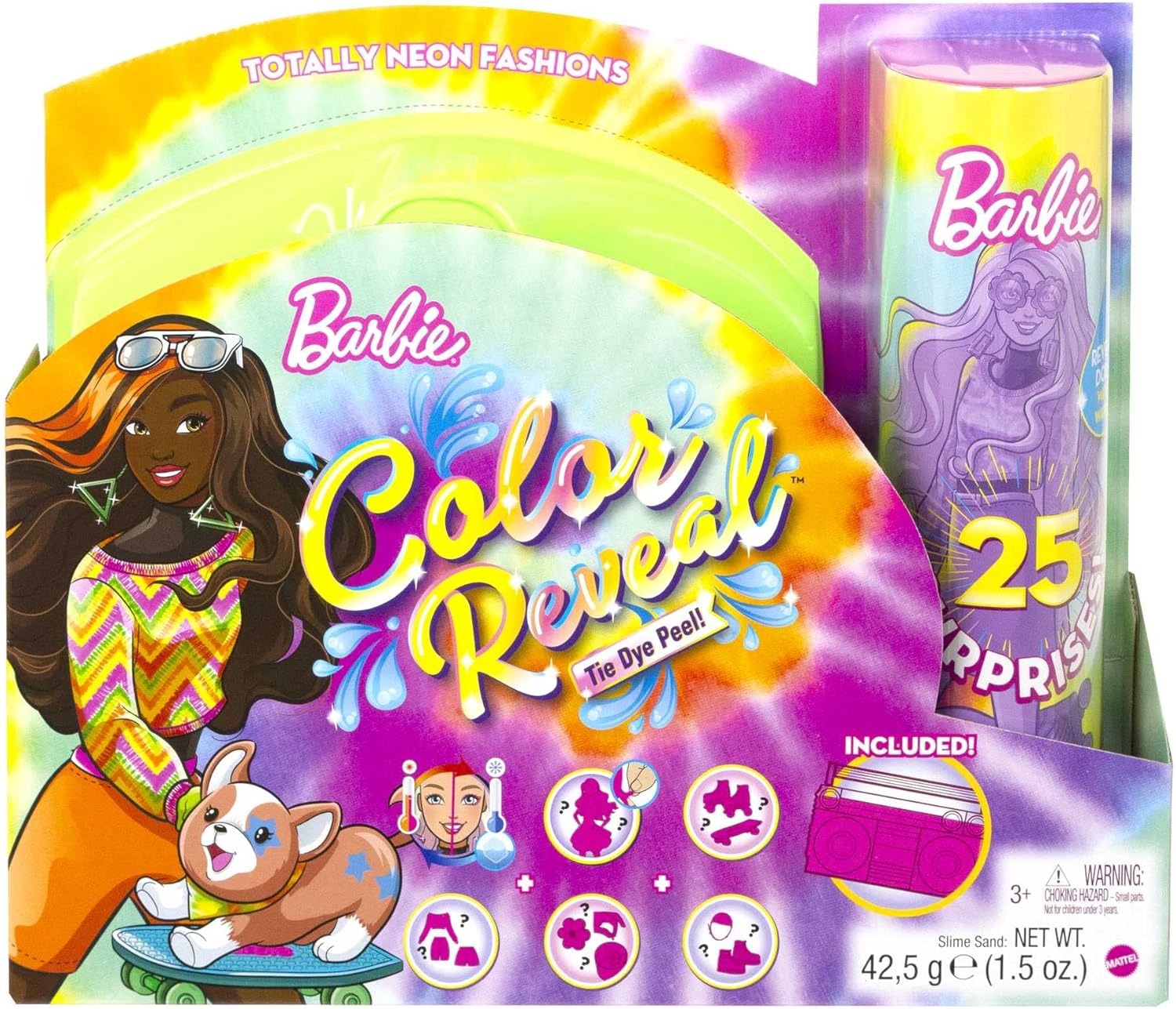 811rMsCzczL._AC_SL1500_ Barbie Color Reveal Serie Neon Tie-Dye (MATTEL)