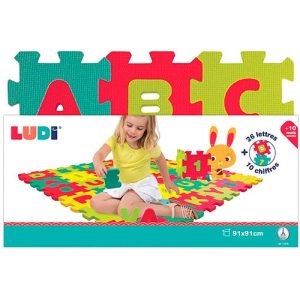 Alfombra Puzzle de Foam Letras y Números (LUDI)